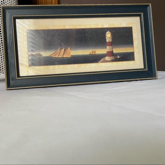 MARTIN WISCOMBE Framed Art Lighthouse Glare - Picture 2 of 12